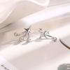 Cool Asymmetric Exquisite Stars Stud Earrings for Women Men Fashion Mini Dual Wearing Drop Earrings Party Jewelry Accessories