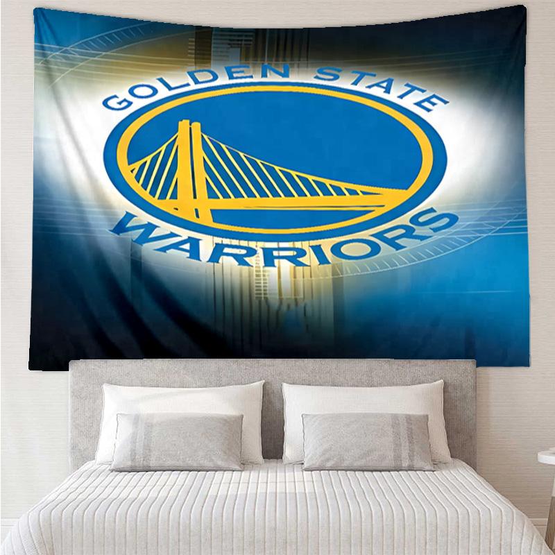 Golden State Warriors logo Tapestry for Bedroom Aesthetic Classroom Tapestries Wall Hanging for Living Room Dorm Office,Ideal Creative Gift
