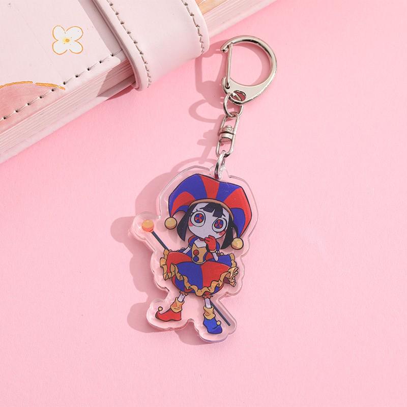 

Magical Circus Anime Keychain - Cartoon Bag Pendant & Backpack Ornament 5 cm