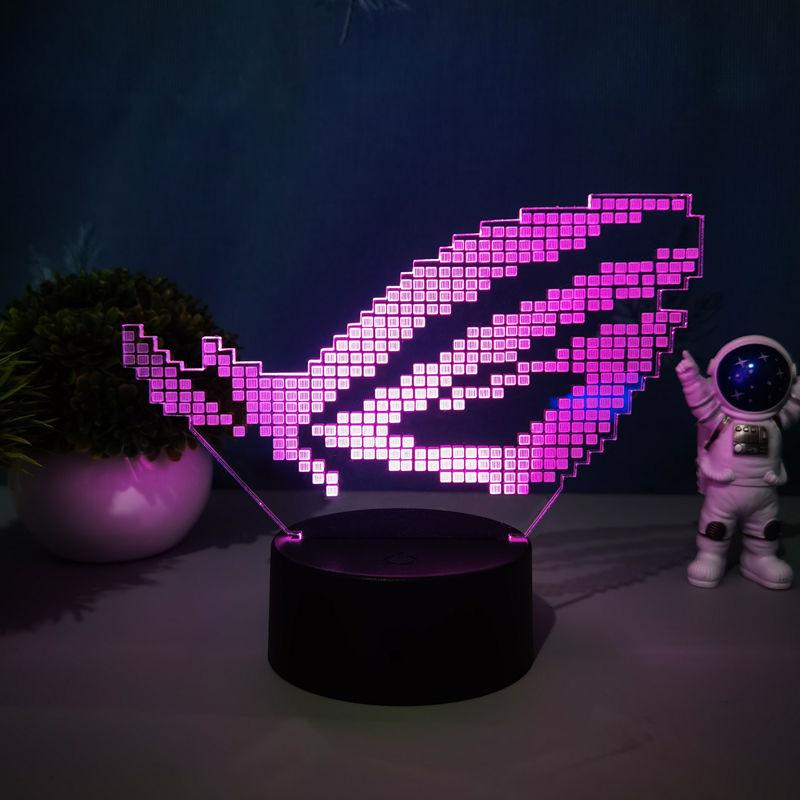 3D Visuelles Spielornament Licht E-Sport Atmosphäre Licht 3D Nachtlicht Gamepad Dekorative Leuchte