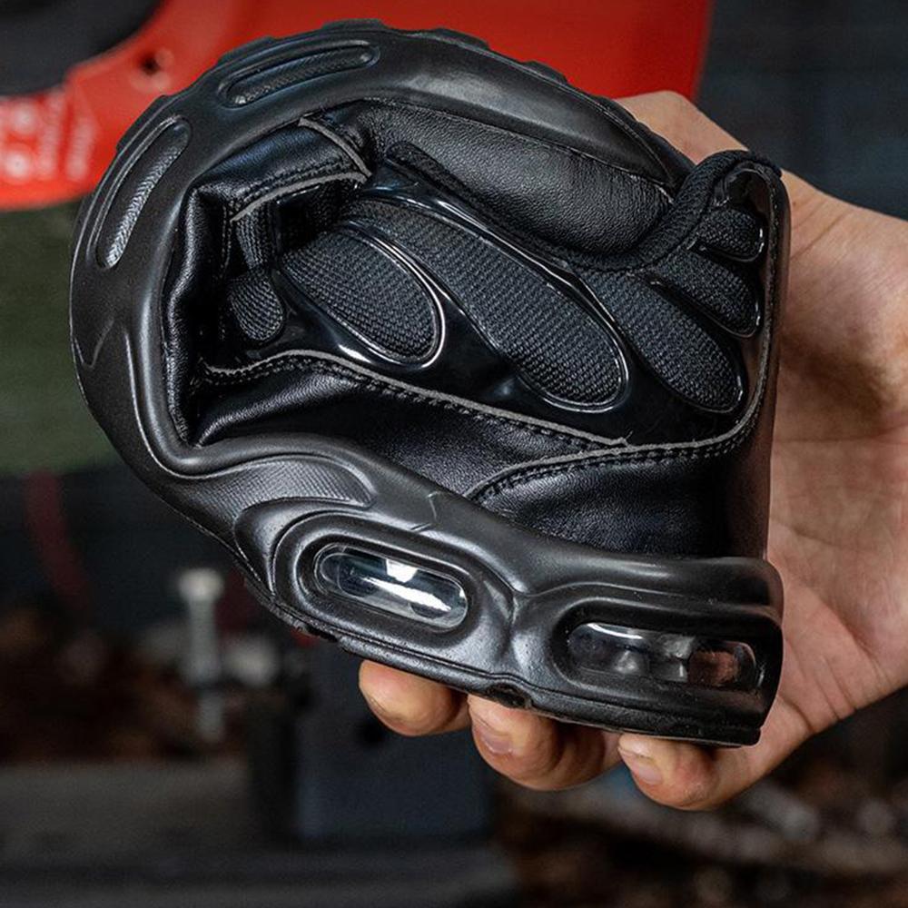 Chaussures de travail Légères Antidérapantes Baskets à embout acier Légères Anti-perforation Résistantes à l'usure Bottes pour homme pour chantier de construction