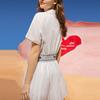FILA ORIGINALE Short Sleeved Dress Women's White F11W229318FWT