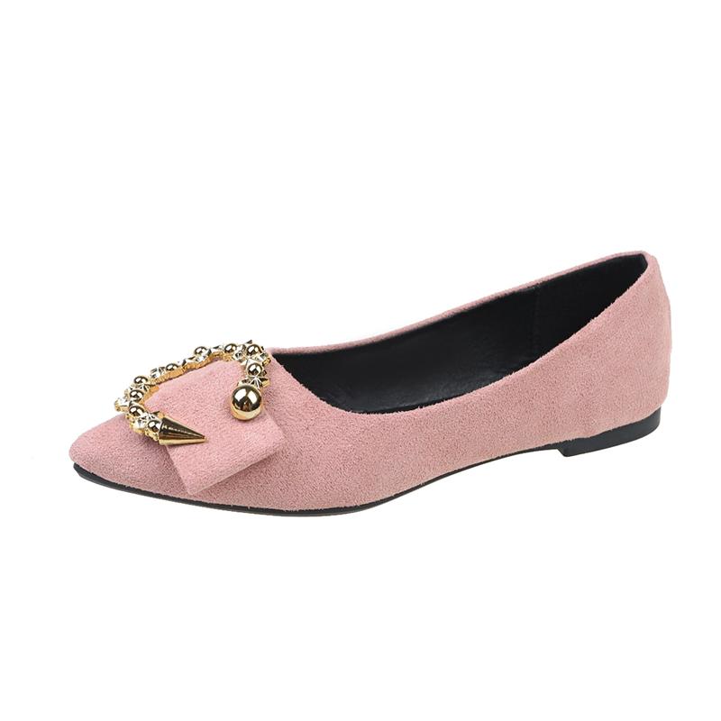 Ladies Fashion Spring 2025 New Style Pointed Walking Shoes Shallow Slip-on Comfortable Outdoor Casual Women's Single Shoes