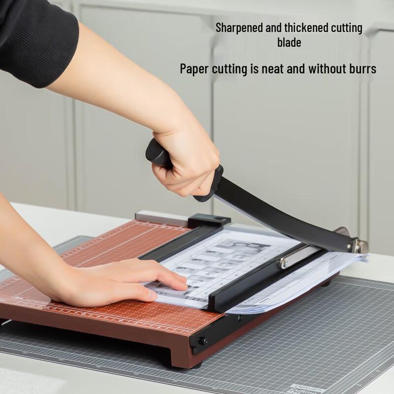 Deli 8003 Wooden Paper Trimmer CN plug (adapter included)