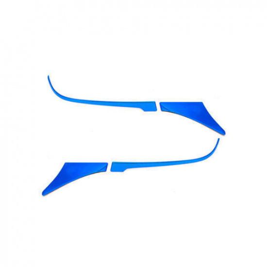 Fit for 2018- Blue Steel Rearview Mirror Decor Strip Trim  Toyota Camry 4PCS
