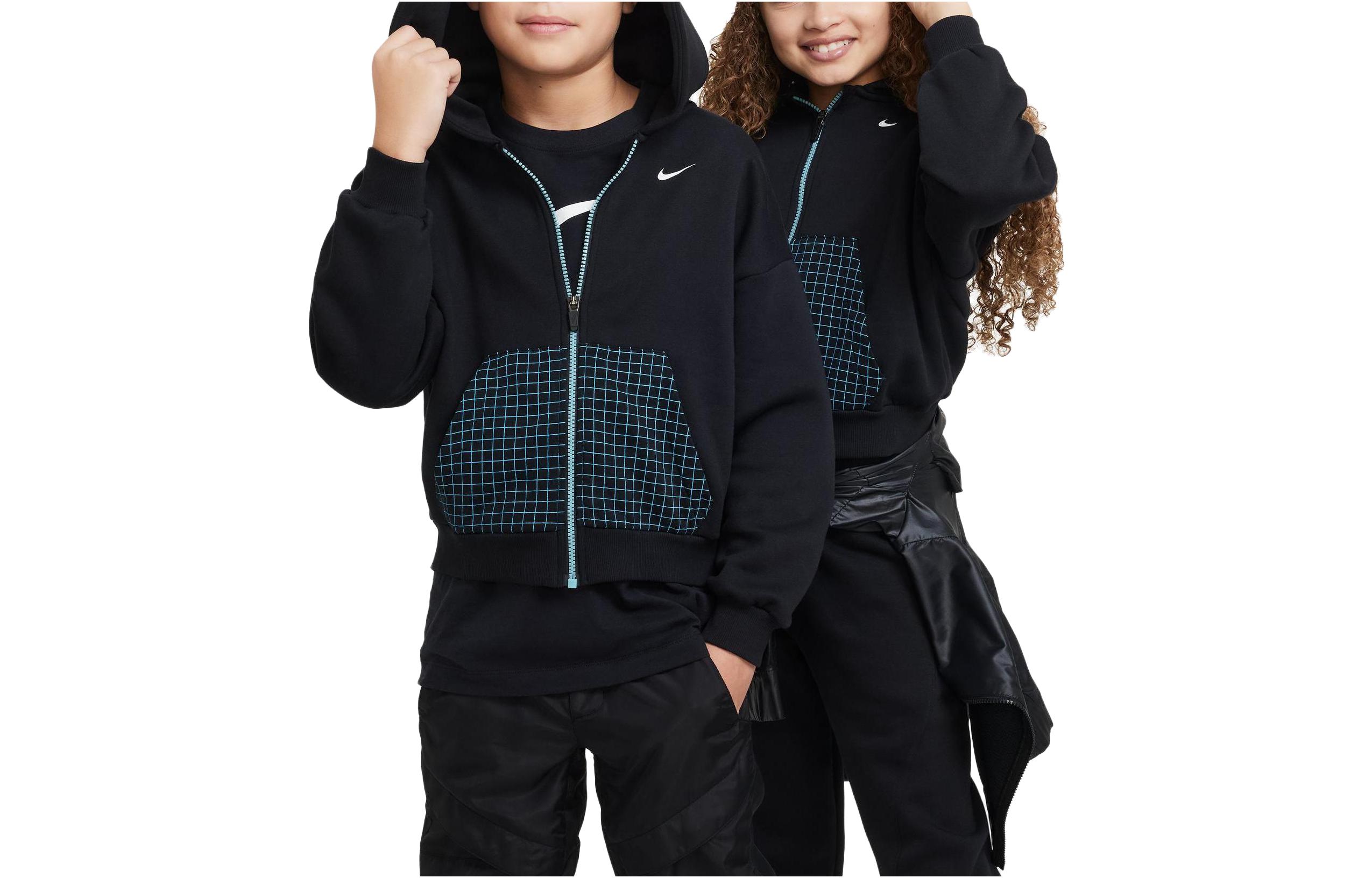 Nike Kids Sweatshirts Hooded Thickened DX5063-010 S