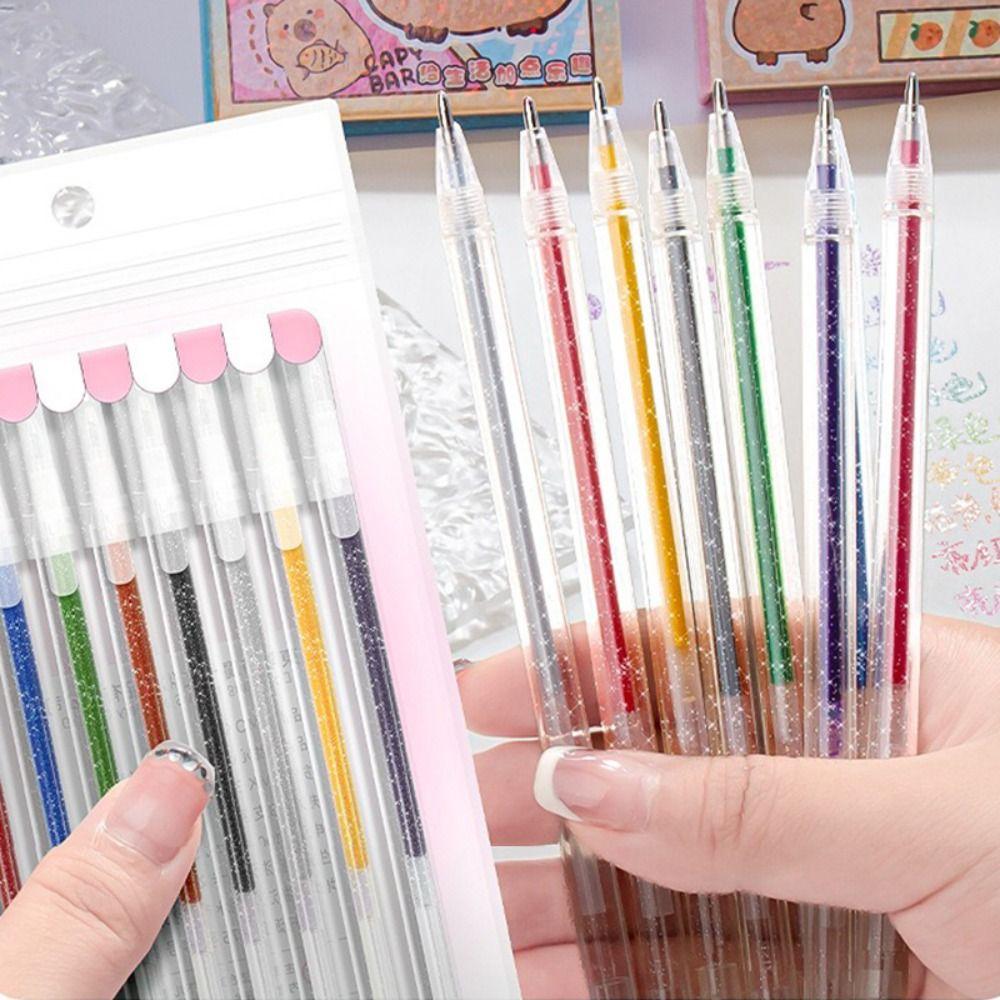 8/12/18/24/36/48 Colors High Gloss Drawing Pen Flash Marking Pen  School Office Supplies