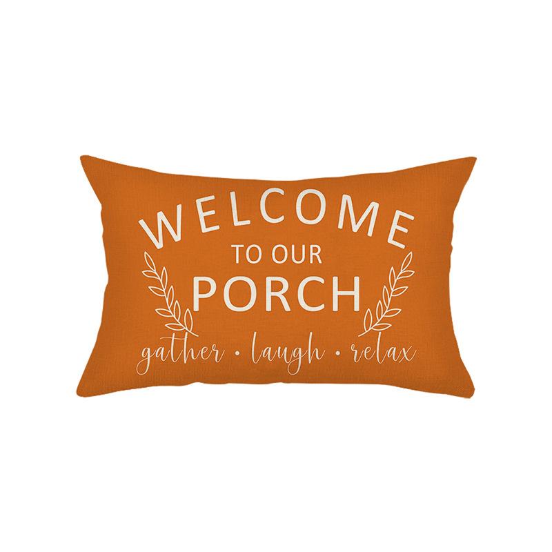 

Наволочка с рисунком тыквы для гостиной, дивана, праздничное украшение, льняная наволочка с принтом, наволочка для подушки 30*50cm JYZ006-9