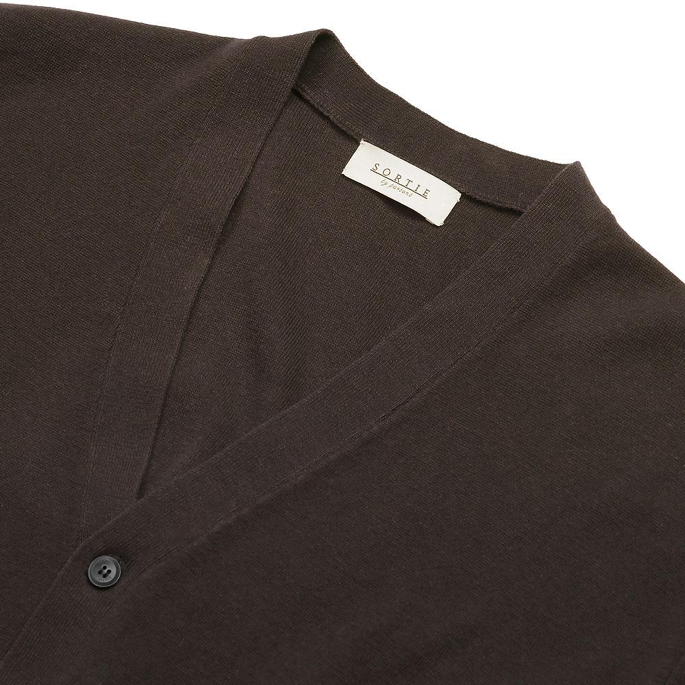 Sortie Essential Half Milano Cardigan (Brown)