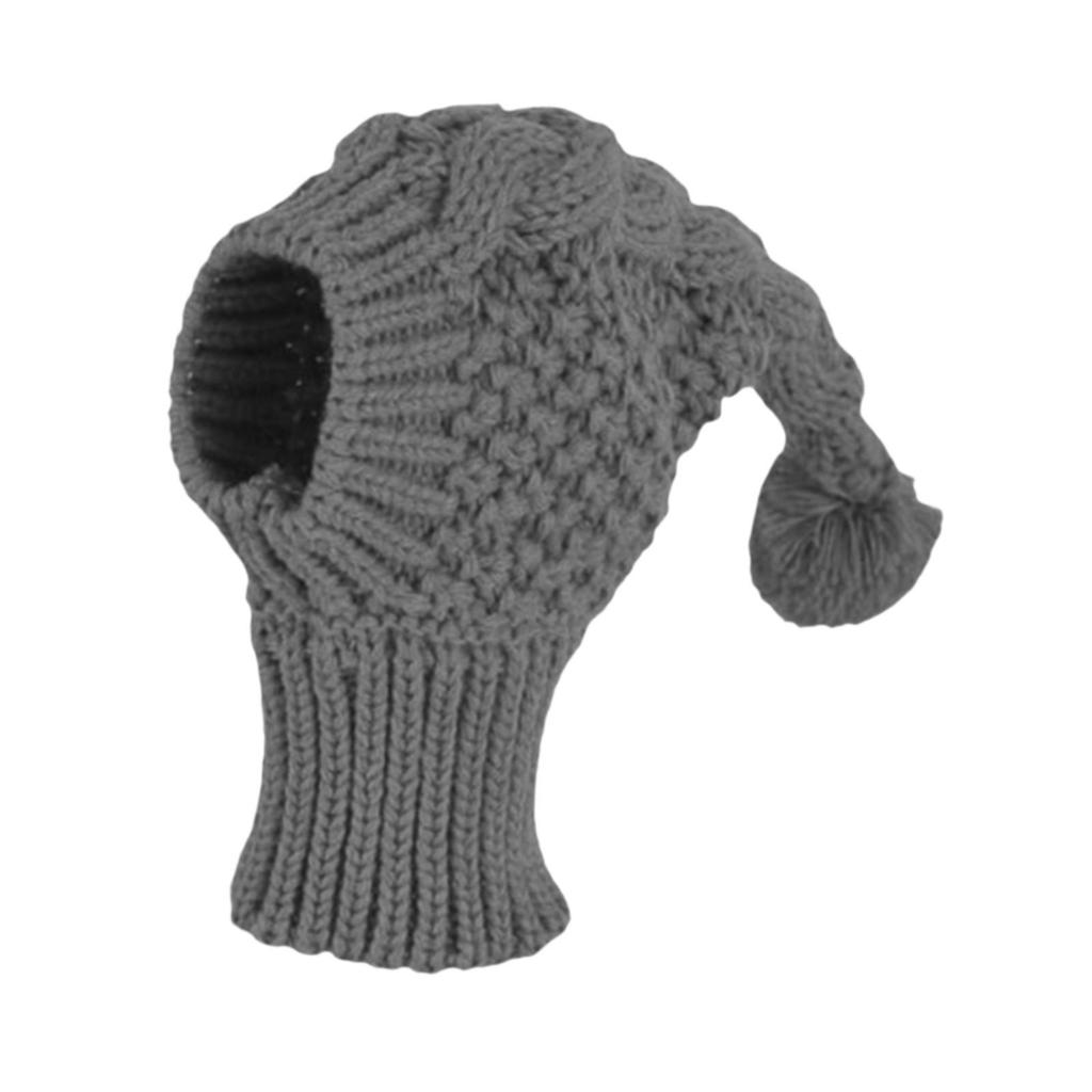 Knitted Hat for Small Dogs Cute Ear Muffs for Most Breeds Travel Training