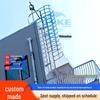 Stainless Steel 15J401 Fiberglass Fire Safety Escape Ladder with Cage