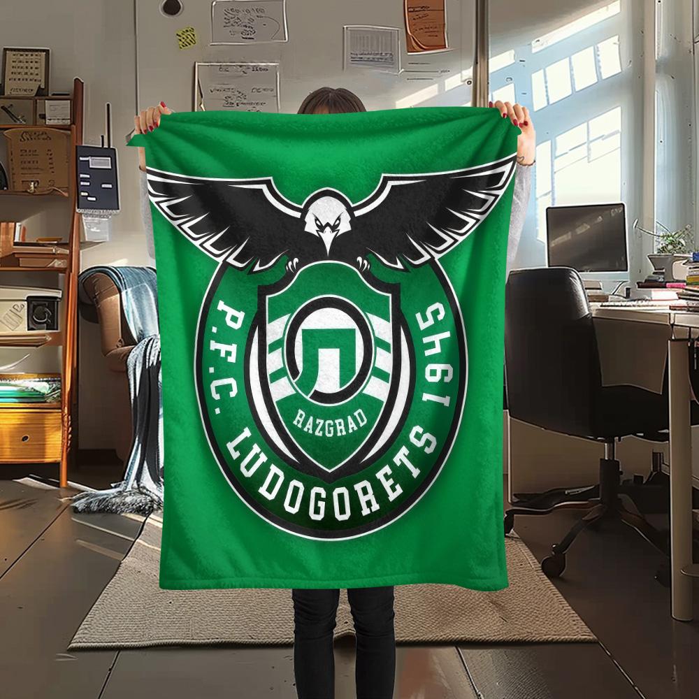 PFC Ludogorets Razgrad FlAannel Blanket, High quality Comfortable for All Seasons, Home Decor, Warmth and Comfort