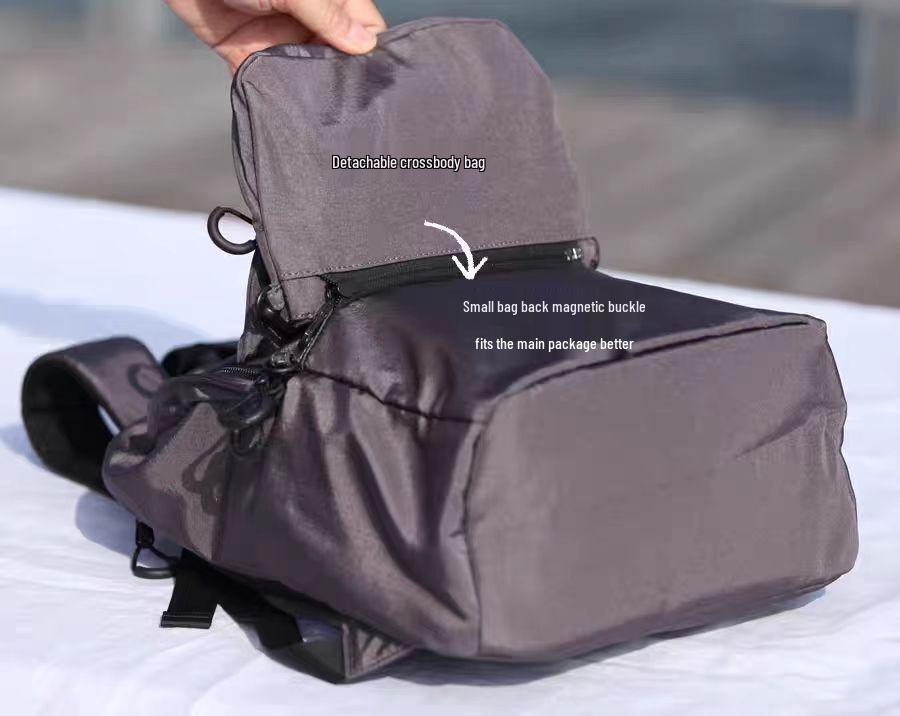 Rakuten Japan Large Capacity Laptop Backpack for Business and Travel - Black Gray