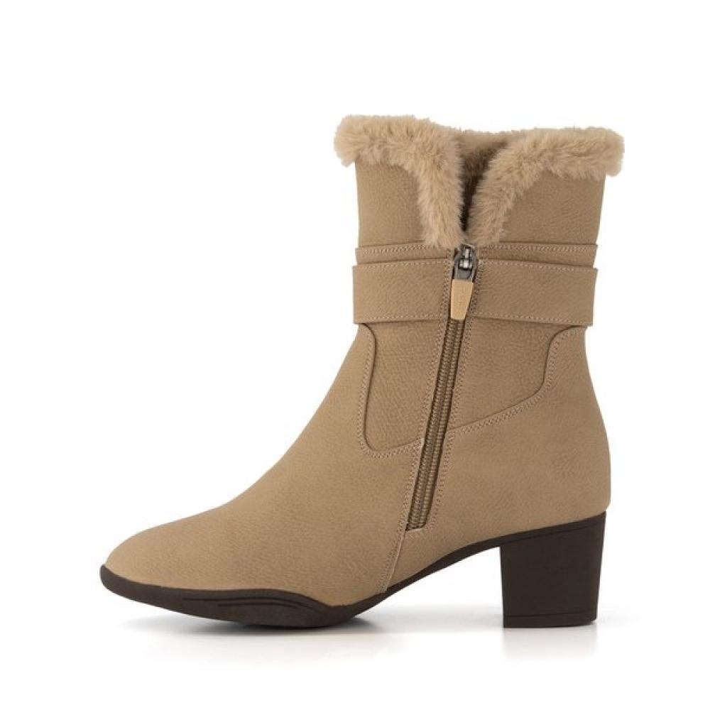 Tandy Damskor med pälskant J1560v Beige