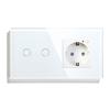 Factory Customized Tuya App 1/2/3 Gang Switch Smart Wall Switch and Outlet