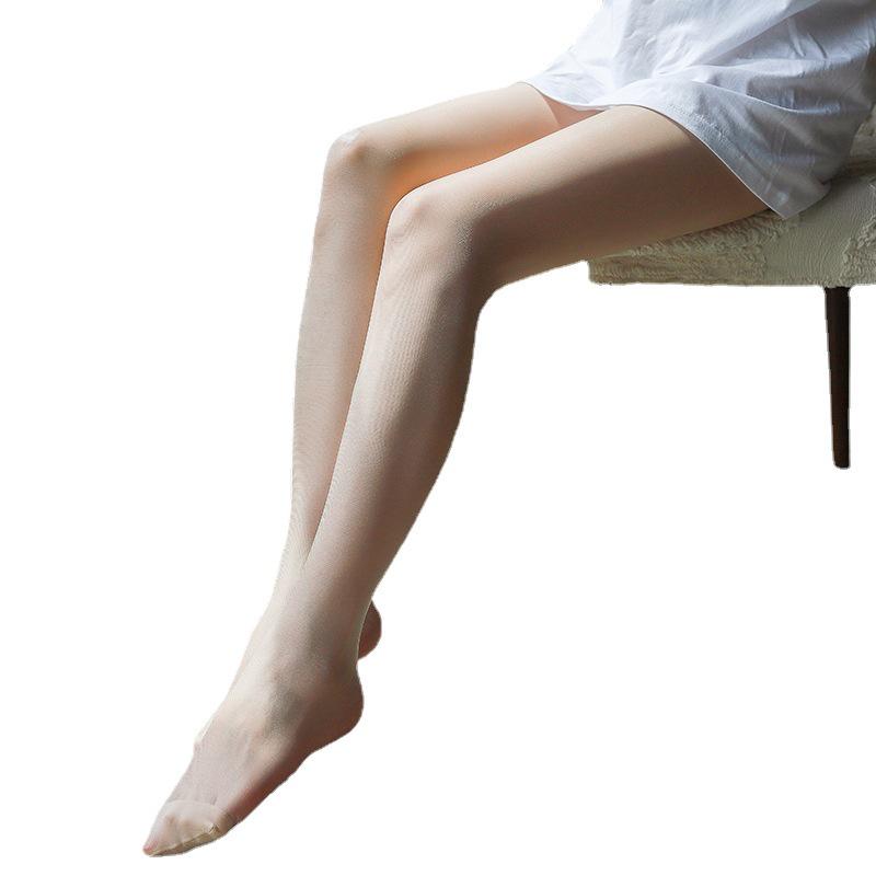 Ultra-dünne perlmuttfarbene silberne Faden-Strumpfhose - Glänzende Sommerstrümpfe für Damen, wie Zikadenflügel