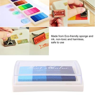 DIY Stamp Ink Pad Inkpad Scrapbook Ink Pad DIY Cute Watercolors Ink Pad Stamp Inkpad for Rubber Stamp Scrapbook Decoration
