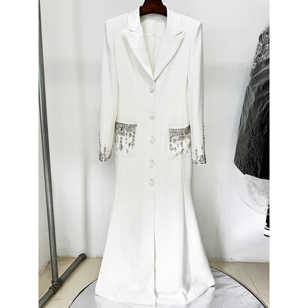 2025 Celebrity Fashion Rhinestone-Encrusted Fishtail Evening Gown