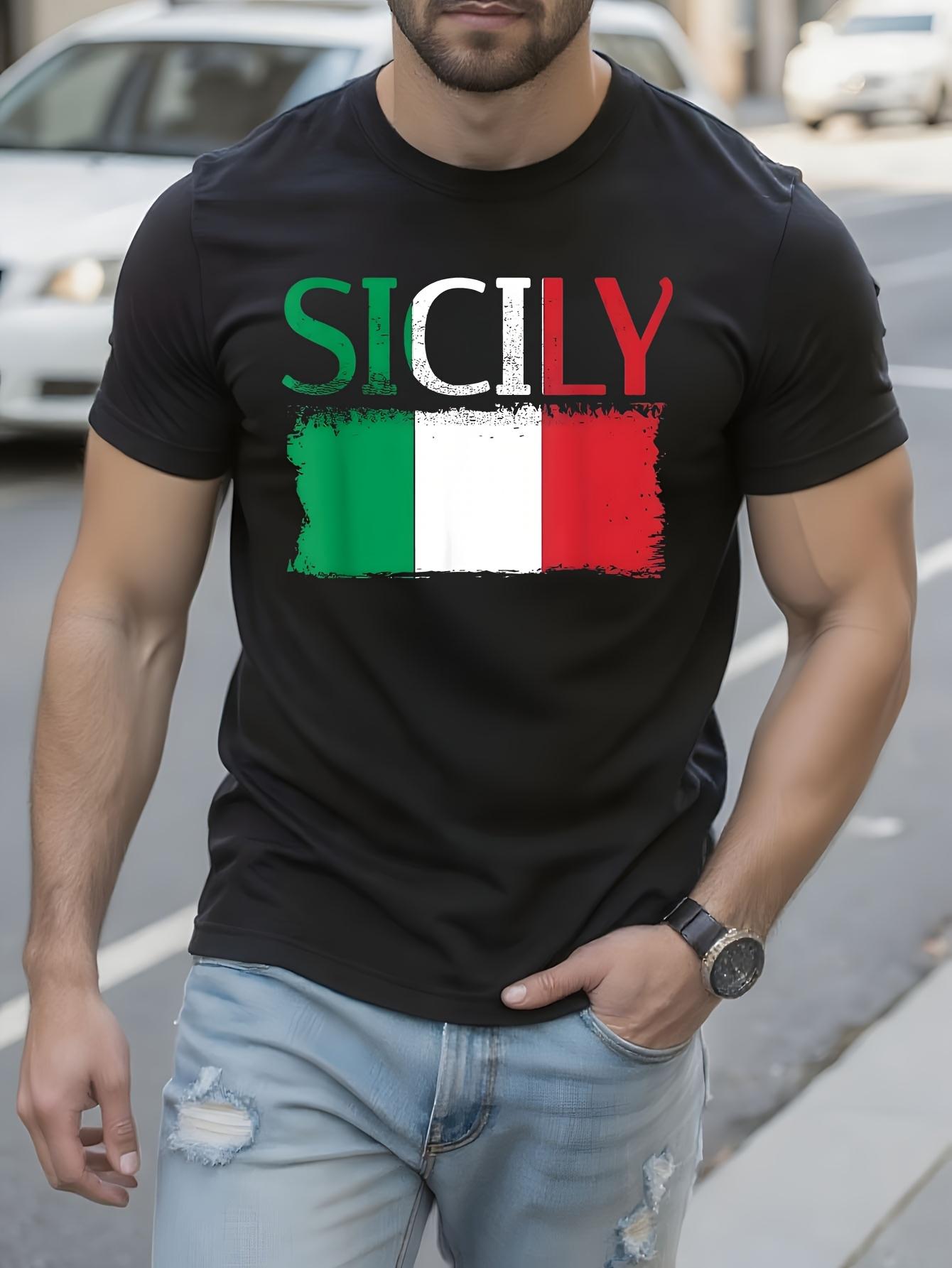 Vintage Sicily Vacation I Italy Italian Italia Sicilia Fl... XXXXL