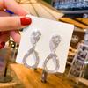 Cute Female Big Water Drop Earrings Fashion  Color Gold Wedding Earrings Jewelry Vintage Long Dangle Earrings For Women