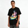 Warm Parent-child Boating Time Print Casual Top For All Ages Pure Cotton T-shirt