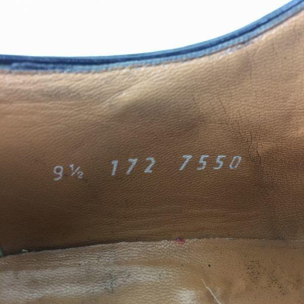 Mckay Construction All Leather Made in Italy Wingtip Business Shoes Black size 9.5 27.5-28.5 Men's(USED)