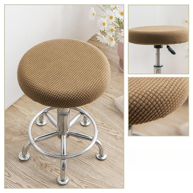 1PC Elastic Removable Soft Anti-dirty Washable Home Decor Round Chair Cover Seat Covers