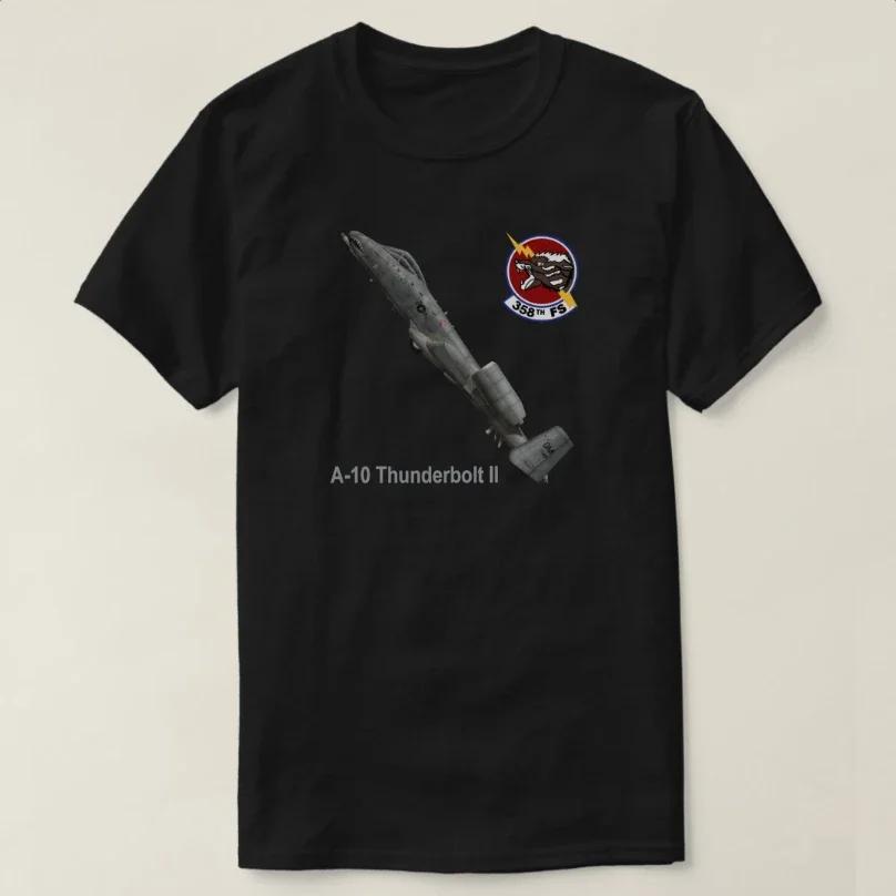358th Fighter Squadron A10 Thunderbolt II warthog TShirt 100 Cotton ONeck Short Sleeve Casual Mens Tshirt Size S3XL S