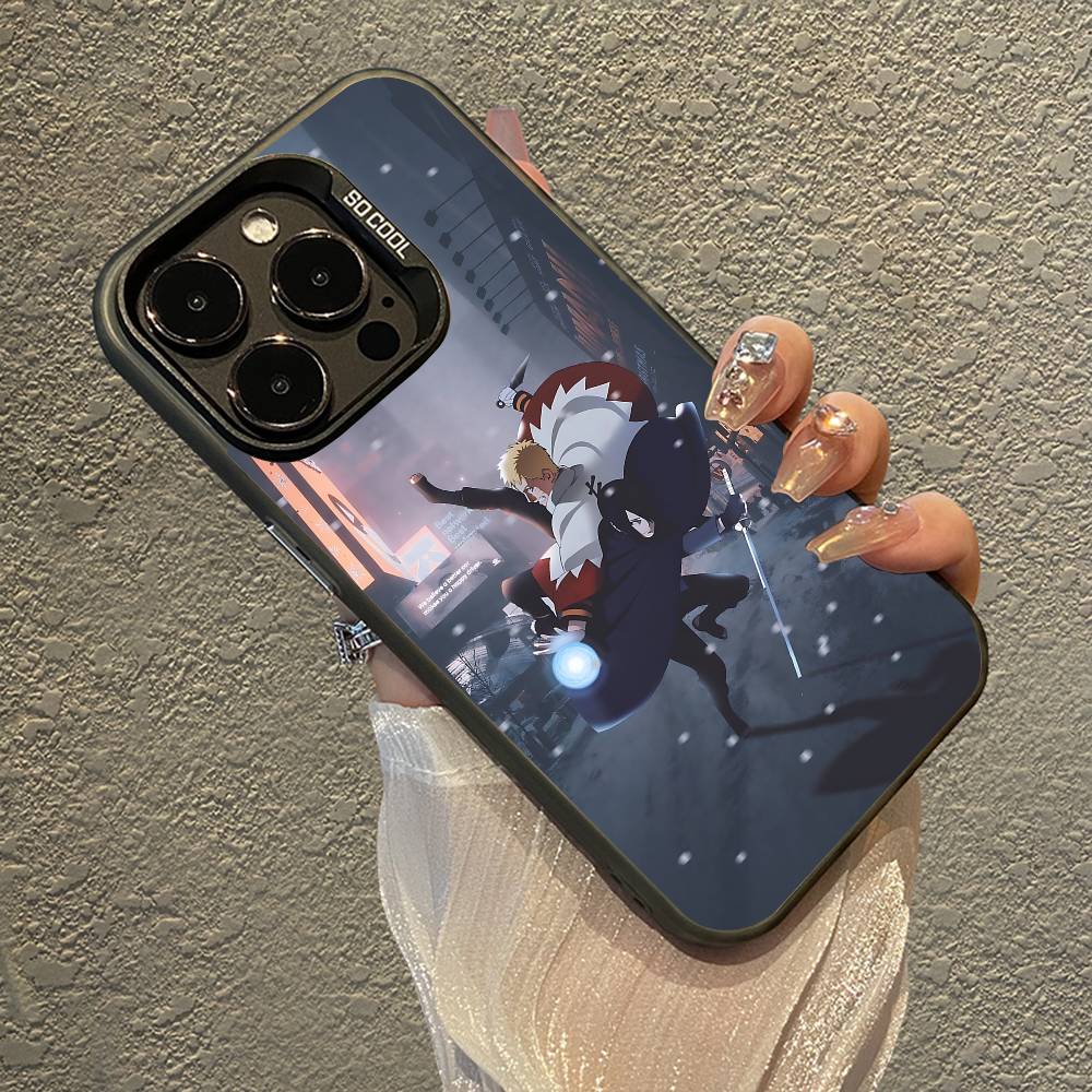 Anime E-NarutoS Phone Case For IPhone 16 15 Plus 14 13 12mini 11Pro Max Candy Matte Shockproof Back Cover