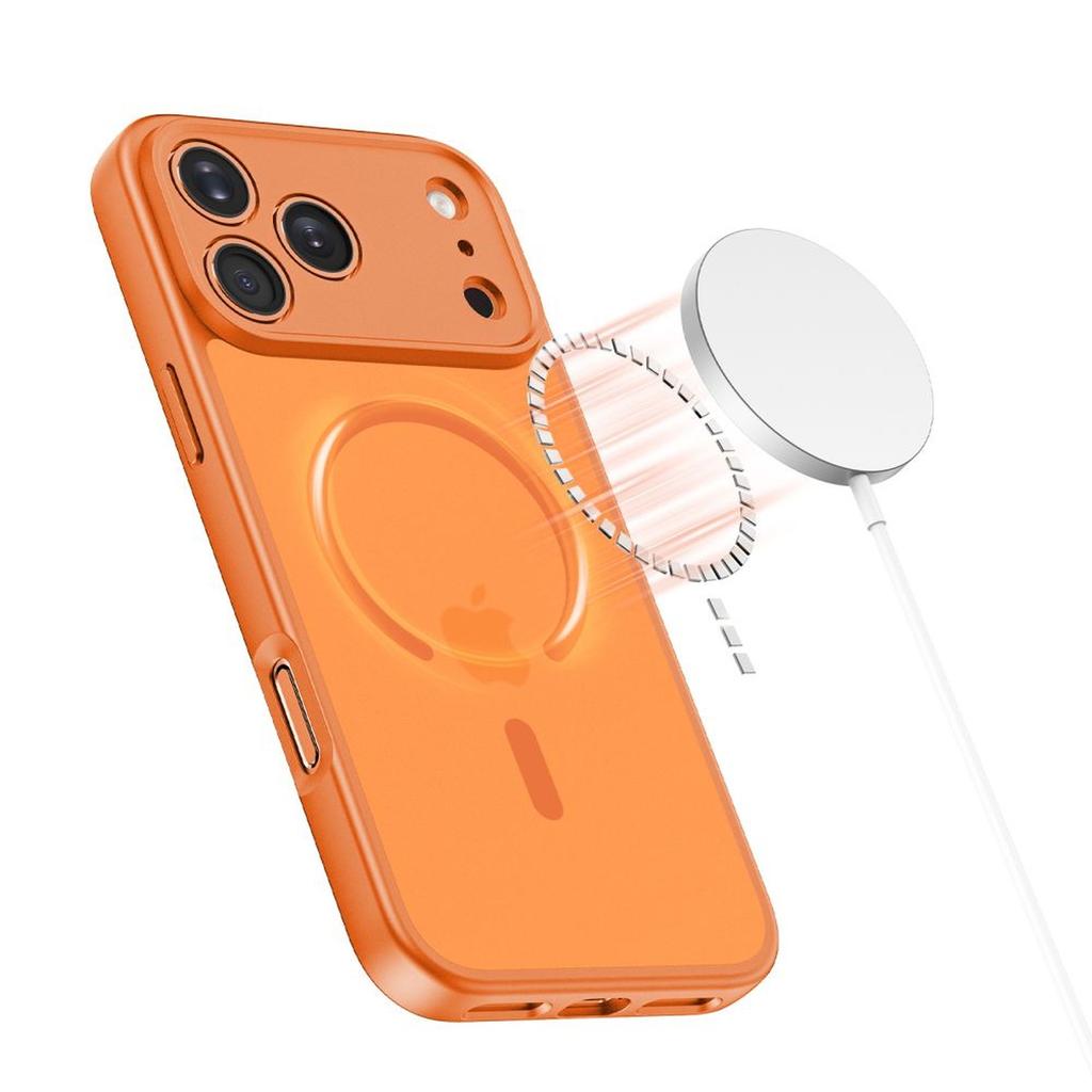 Fodral Cover till iPhone 17 Pro Max BasicMag MagSafe - orange