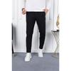 Seasonal Black Slim Fit Lycra Fabric Trousers