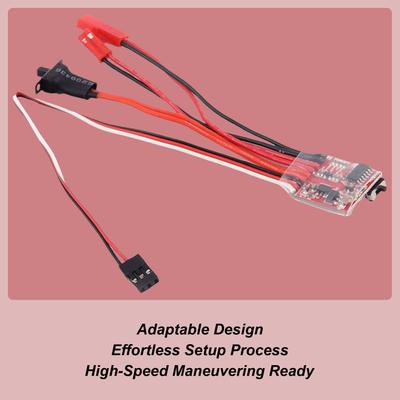 Brushed ESC Controller High Efficiency Multi-level Current Adjustment Bidirectional Brushed ESC For RC Models For Boat