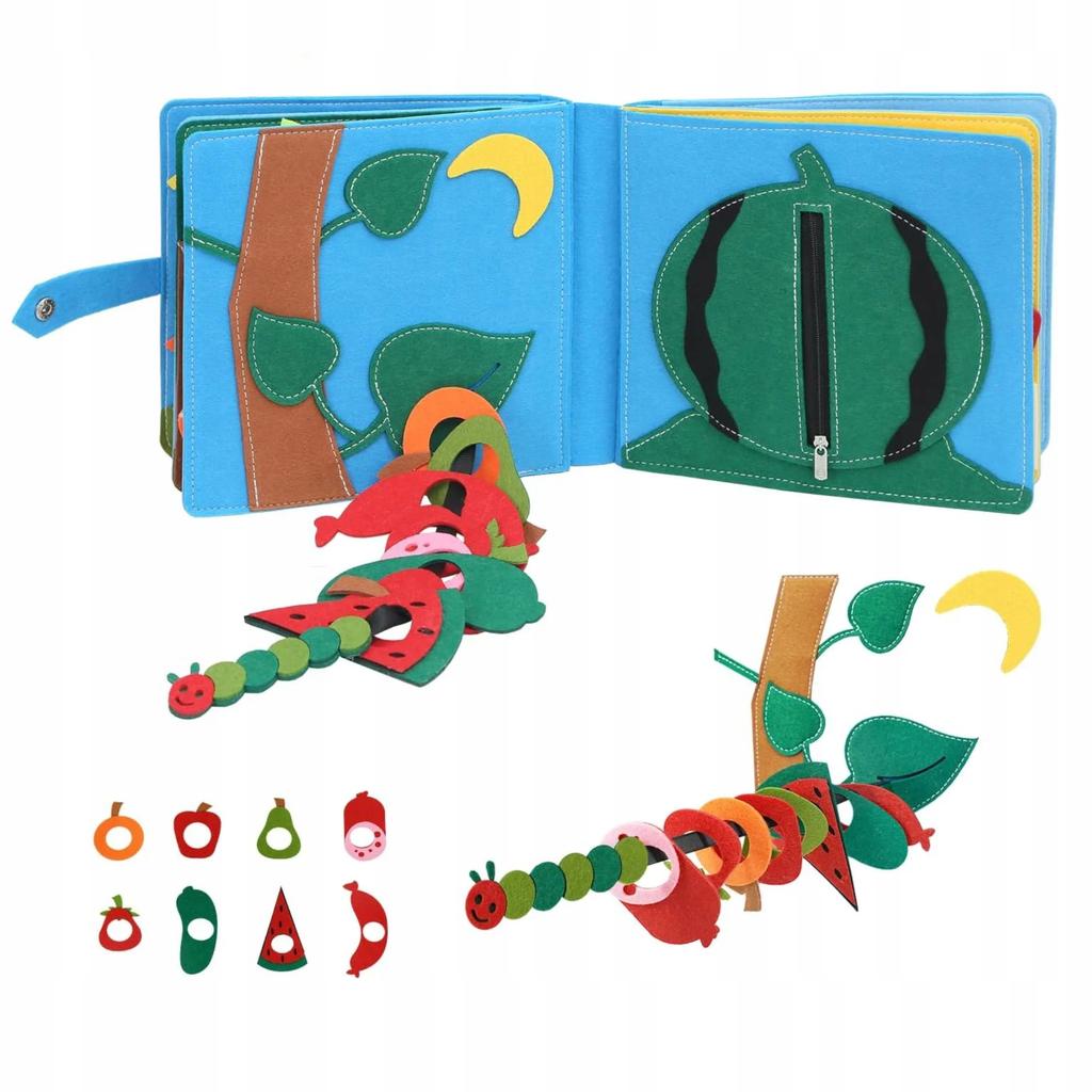 Felt book with detachable elements, 3D board, farm house JP-1001