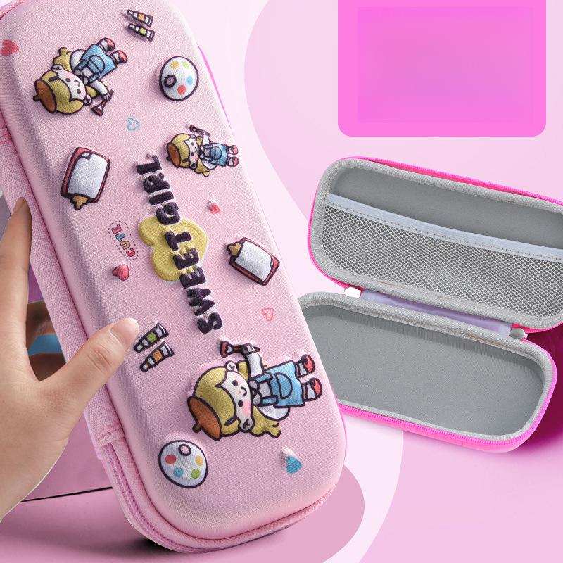 EVA Pencil Case Stationery Box Pencil Box Gift 3D Cartoon Elementary School Students Children Training Tutoring