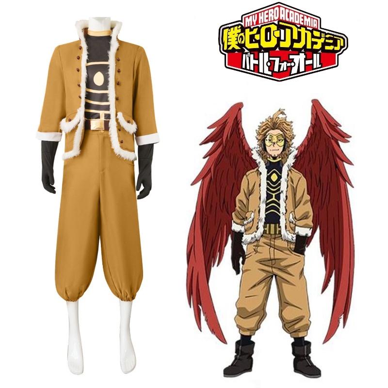Set Completo Disfraz Cosplay de Hawks de My Hero Academia Para Fans de Juegos y Anime