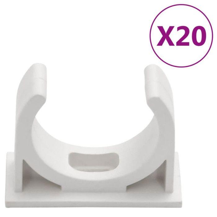 VidaXL Cable Ducts with Clips, Wall Cable Cover, Cable Protector, Cable Management Living Room Home Office 155906