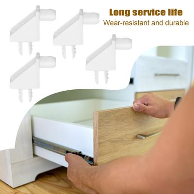 24Pcs Shelf Bracket Support Pegs Furniture Drawer Reinforcement Kit Corrosion Resistant Rustproof Bookcase Shelf Support Accessories