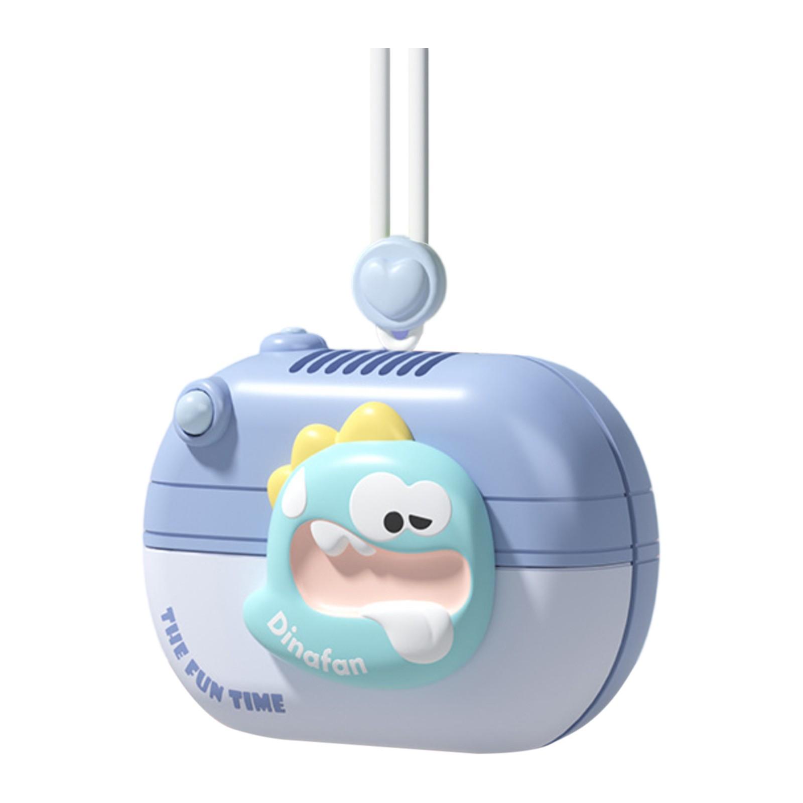 

Новый мультяшный безлопастной шейный маленький вентилятор с длительным временем работы от аккумулятора, портативная USB-зарядка, детский безопасный шейный вентилятор One Size