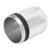 Coffee Machine Dosing Cup Wide Mouth Aluminum Alloy Easy to Use Coffee Powder Cup for Portafilters 51mm 53mm Black