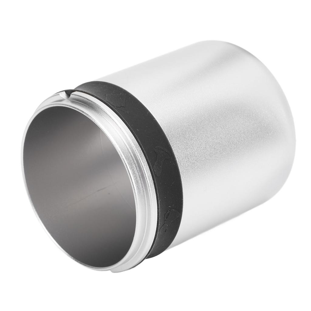 Coffee Machine Dosing Cup Wide Mouth Aluminum Alloy Easy to Use Coffee Powder Cup for Portafilters 51mm 53mm Black