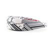 Excellent HERMES hair accessory Zigzag silk headband White black silk Women Used