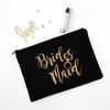 Team Bride Makeup Bag Bachelorette Party Cosmetic Bags Bridesmaid Toiletries Organizer Female Storage Make Up Case Wedding Gifts