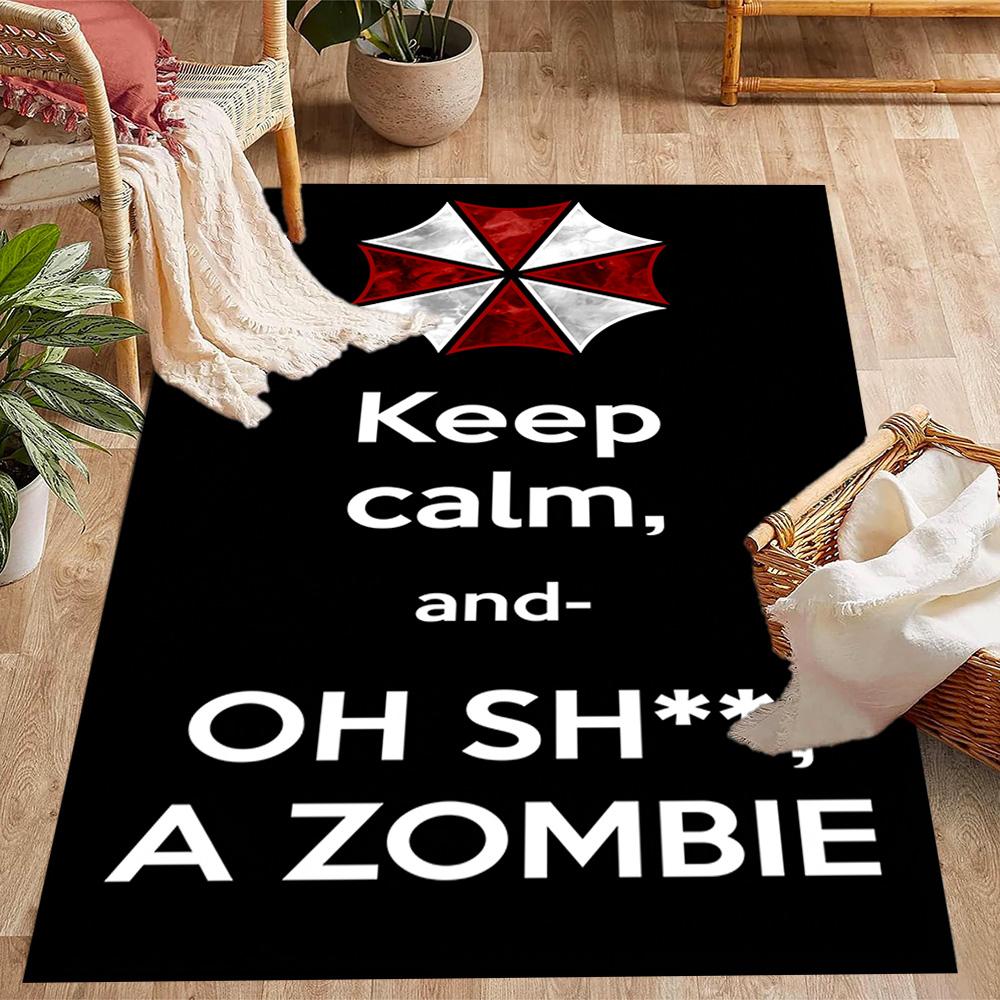 Resident Evil: Regenschirm Horror Teppich Design für Studentenwohnheim Küche Spielzimmer Balkon Rutschfester Teppich Büros Dekorieren Geschenk für Festivals