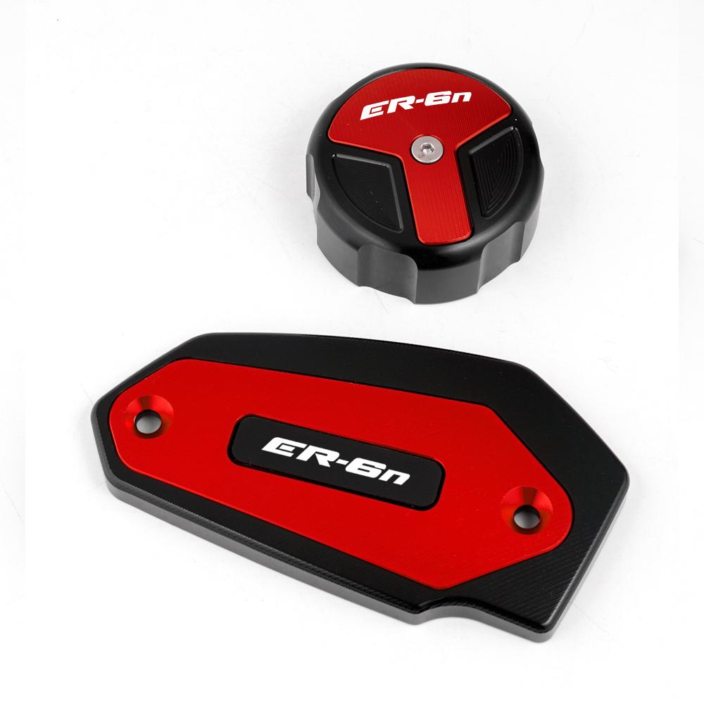 Moto Příslušenství CNC Přední a Zadní Brzdová Kapalina Válec Hlavní Nádržka Víčko Krytu Pro KAWASAKI ER6N ER 6N ER 6F