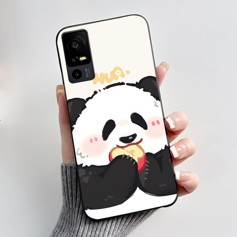 Cute Casing For TCL 40R/Sharp Aquos V6 5G Lucky Design Soft Black Case For TCL 40 SE Drift Bottle Pattern Shockproof Shell
