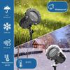 Snowflake Led Projector Light with Remote Control Outdoor Lawn Garden Christmas Stage Decoration Projection Pattern Blizzard Lamp