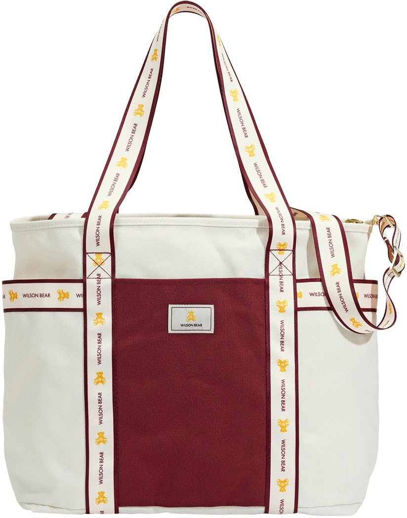 

Wilson Tennis Racket Bag BEAR JPN COLLECTION TOTE 2025 Wine Red