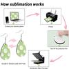 82Pcs Sublimation Clear Acrylic Keychains Blanks Transparent Discs Customizable Heat Transfer Jewelry Charm Set