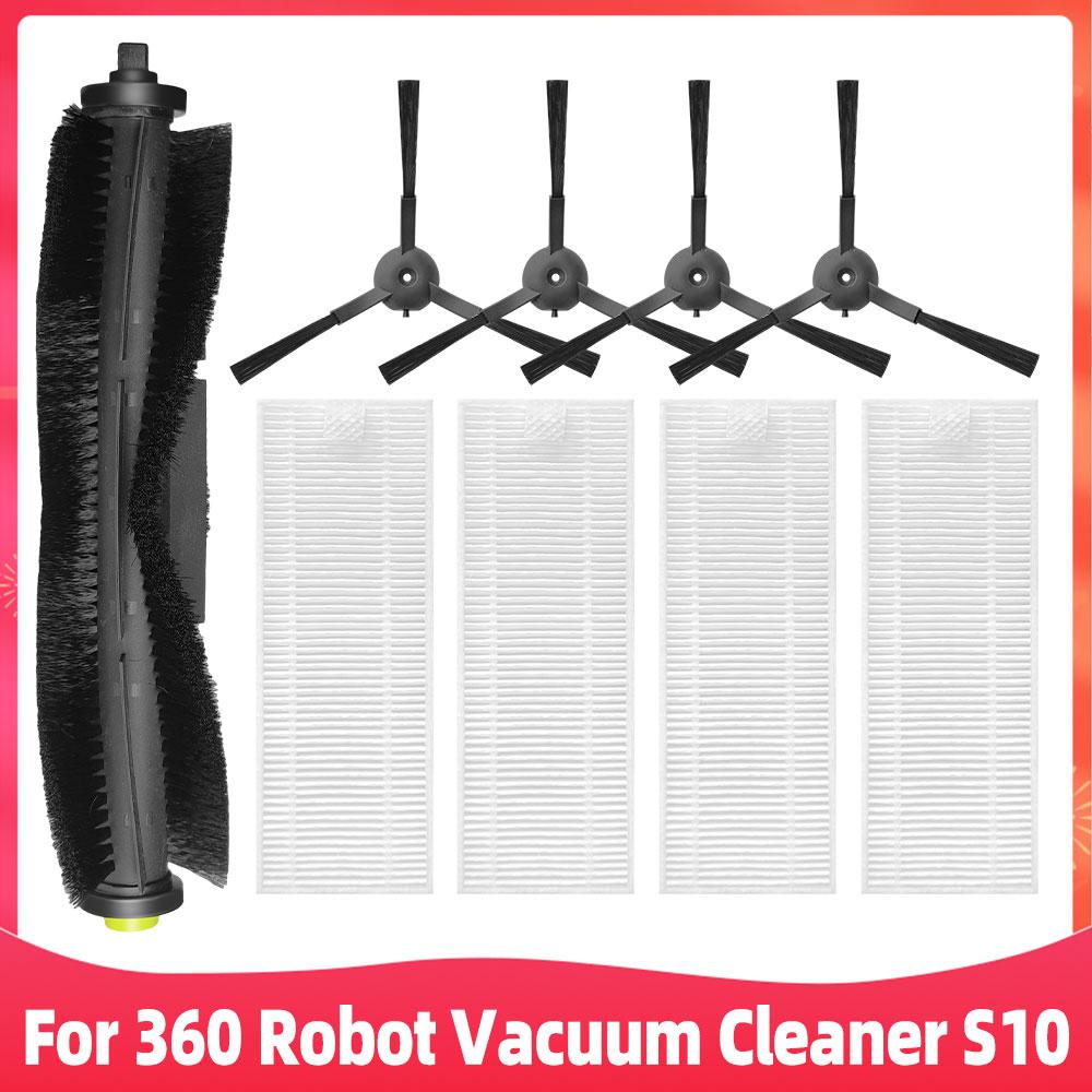 Fit For ( 360 S10 / X100 Max ) Robot Vacuum Cleaner Main Side Brush Hepa Filter Mop Replacement Spare Parts Accessories
