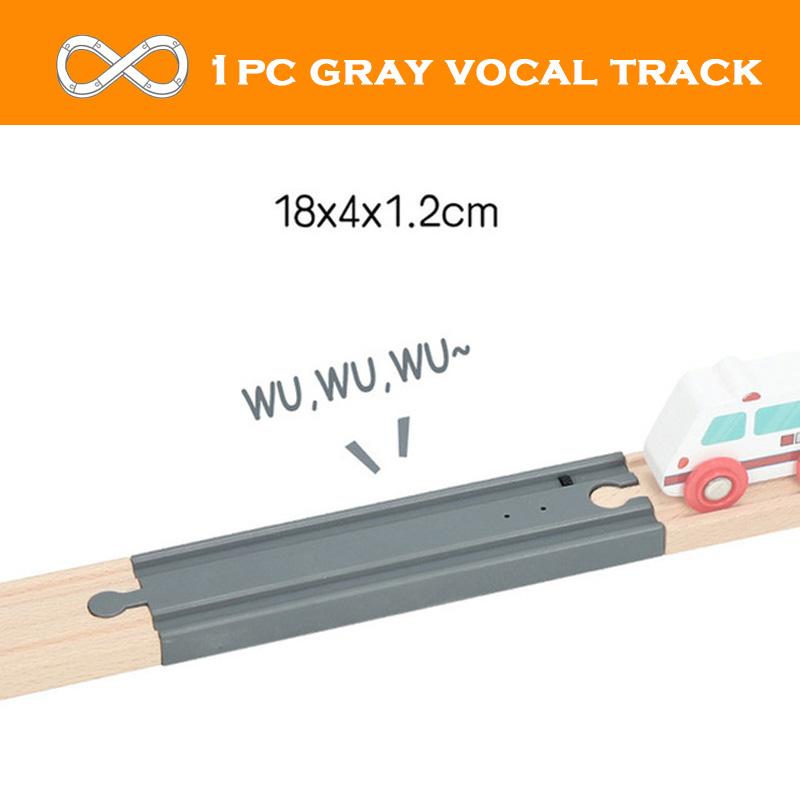 All Kinds Wooden Track Accessories Beech Wood Railway Train Track Toys Fit for Biro All Brands Wooden Tracks Toys for Kids Gifts